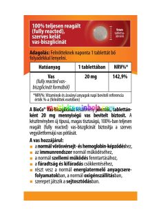 BioCo Vas-biszglicinát 20 mg tabletta 60 db