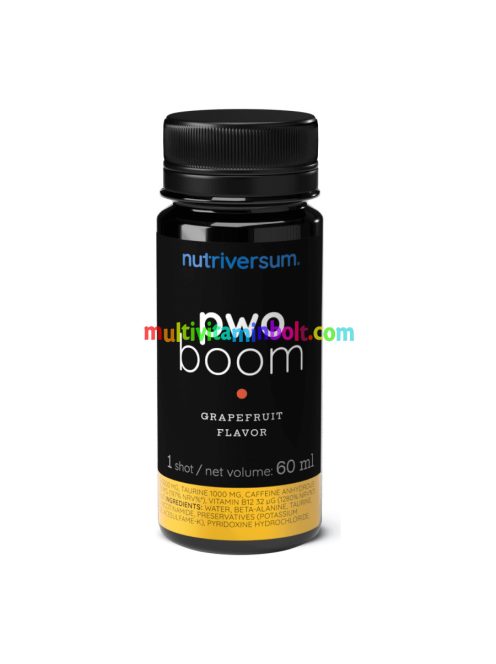 PWO Boom - 60ml - grapefuit - Nutriversum