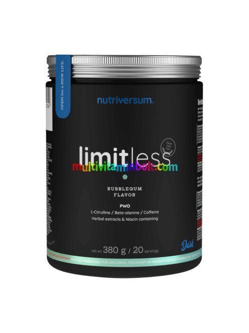 Limitless PWO - 380 g - áfonya - Nutriversum