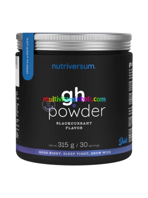 GH Powder - 315 g - feketeribizli - Nutriversum