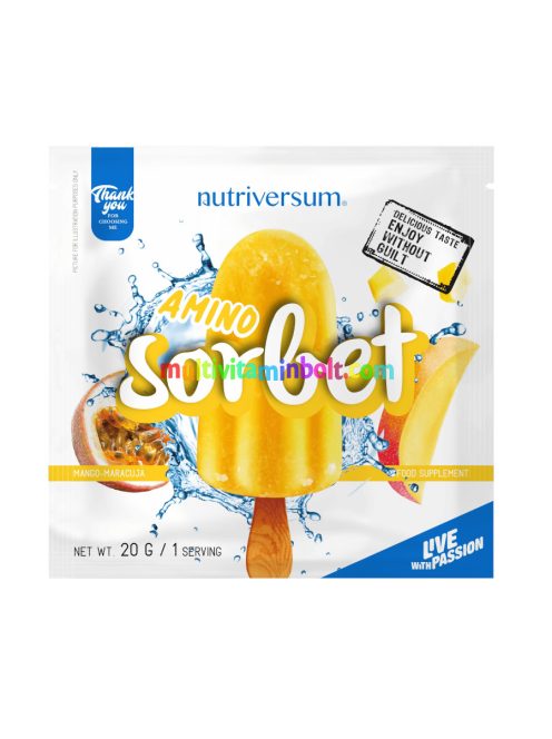 Amino Sorbet - 20 g - DESSERT - Nutriversum - mangó-maracuja