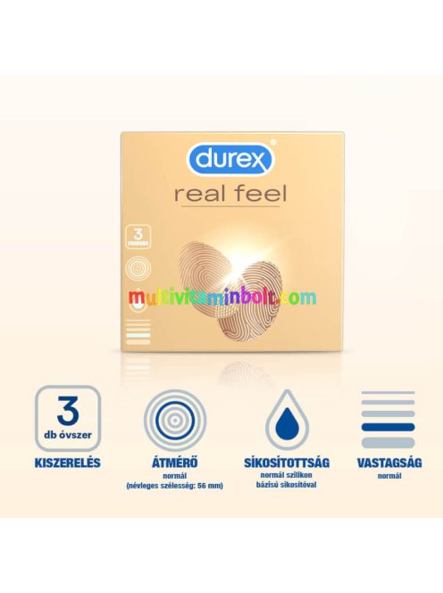 Durex RealFeel óvszer (3db)