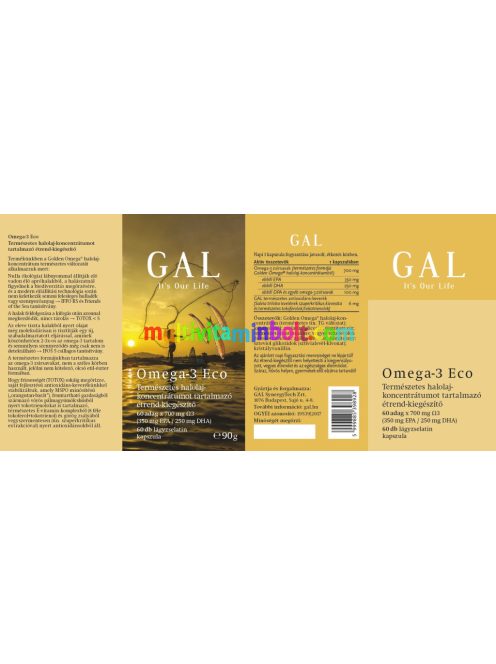 GAL Omega-3 Eco - 60 lágyzselatin kapszula