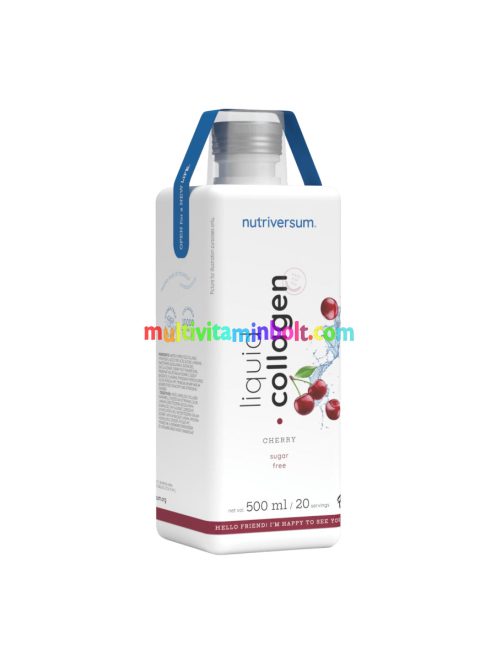 Collagen liquid Sugar Free - 500 ml - cseresznye - Nutriversum