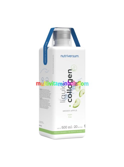 Collagen liquid Sugar Free - 500 ml - zöld alma - Nutriversum