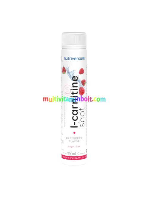 L-Carnitine shot 25 ml - málna - Nutriversum