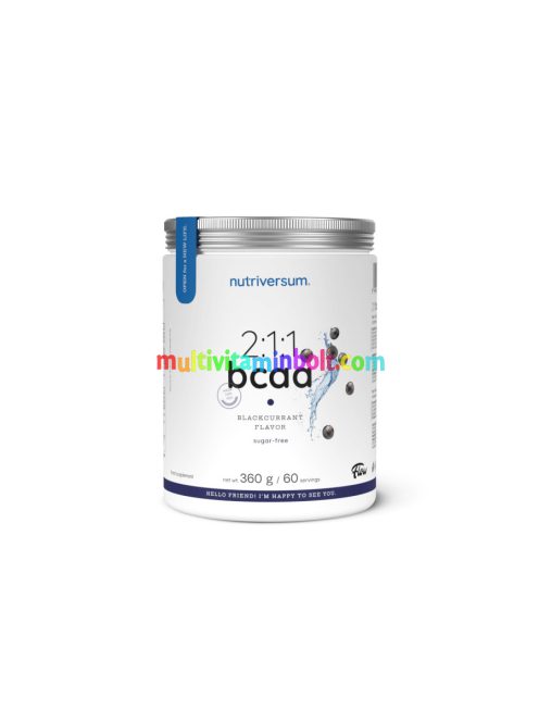 2:1:1 BCAA Sugar Free - 360 g - fekete ribizli - Nutriversum