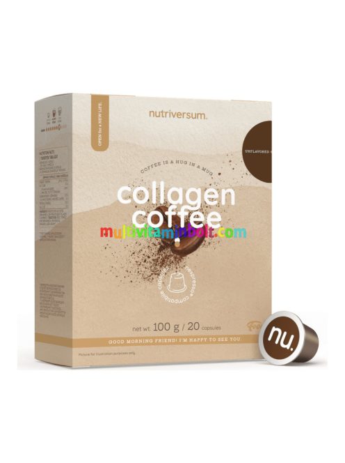 Collagen Coffee - ízesítetlen - 20 kapszula - Nutriversum