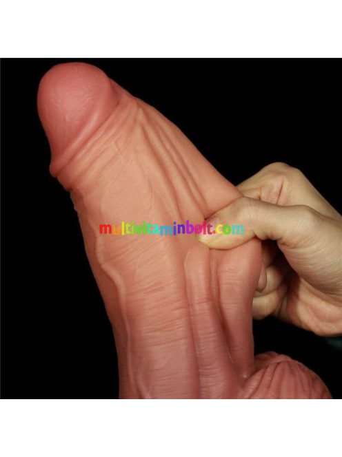 Lovetoy - Dual-layered Silicone Nature Cock Brown - 10 inch