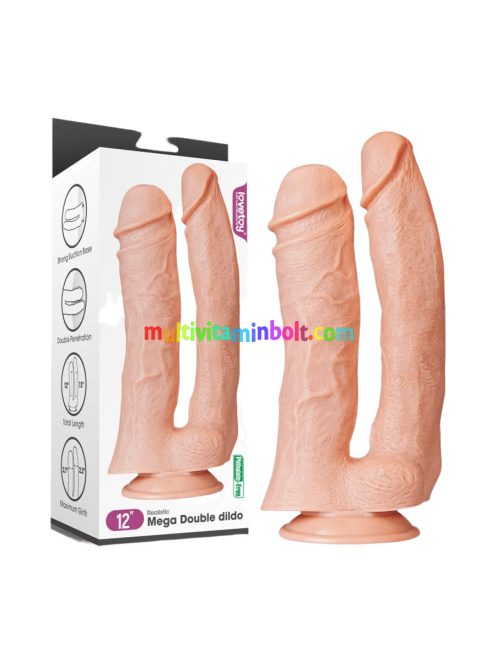 Lovetoy - Realistic Mega Double Dildo 12 inch