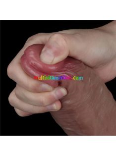   Lovetoy - Dual-Layered Silicone Nature Cock Brown - 10.5 inch