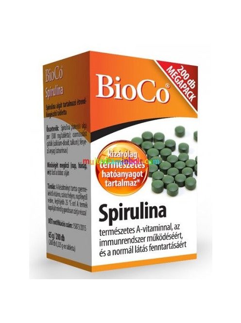 Spirulina-alga-200-db-tabletta-300-mg-megapack-Bioco