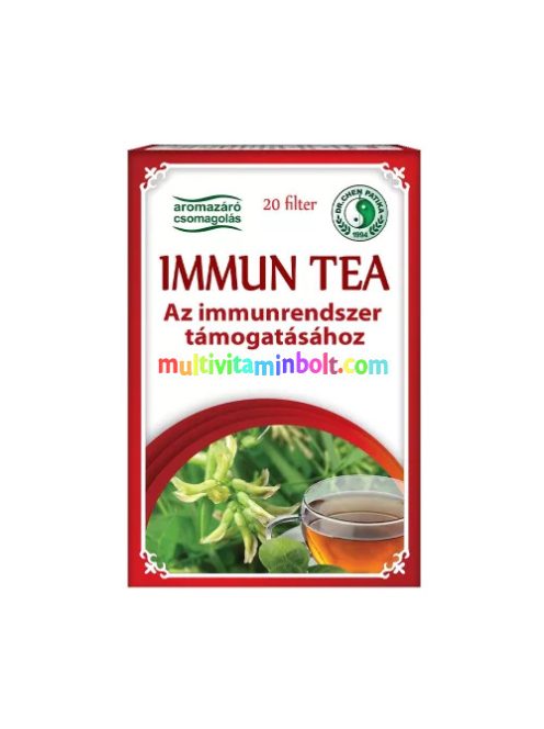 Immun tea 20 db filter, csüdfűgyökér, schizandra, ginseng, gyömbér, édesgyökér, jujuba - Dr. Chen