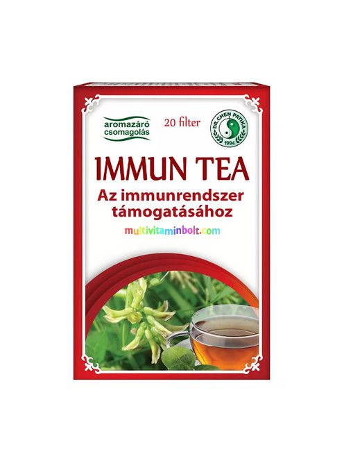 Immun tea 20 db filter, csüdfűgyökér, schizandra, ginseng, gyömbér, édesgyökér, jujuba - Dr. Chen