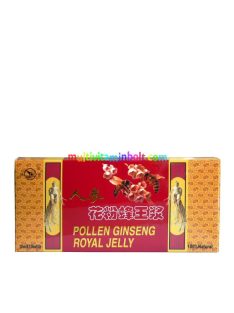   Pollen Ginseng Royal Jelly ivóampulla 10 db 10 ml, Méz, virágpor, méhpempő, Panax ginseng gyökér - Dr. Chen