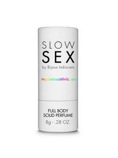 Full Body solid perfume 8 g, Slow Sex, Pároknak, kókuszdió illatú, teljes testen használható