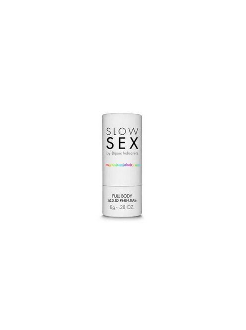Full Body solid perfume 8 g, Slow Sex, Pároknak, kókuszdió illatú, teljes testen használható