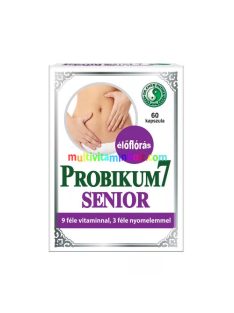   Probikum 7 Senior 50+, Multivitamin 60 db kapszula, élőflóra, inulin, probiotikum, 9-féle vitamin, ásványi anyagok - Dr. Chen