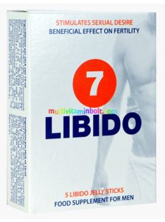 Libido7 Jelly Sticks 5x10 ml, étrend-kiegészítő zselé Férfiaknak és Nőknek, szájon át bevétellel