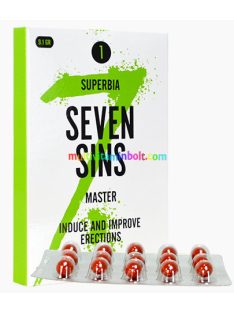   Seven Sins Master Vágyfokozó, 15 db lágyzselatin kapszula Férfiak részére