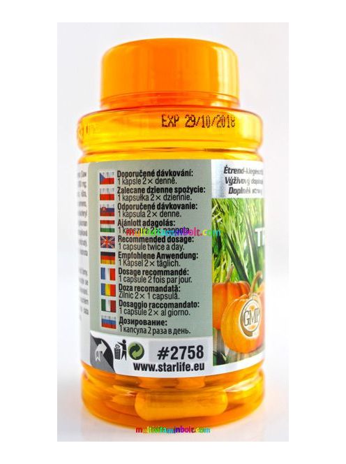 	 Tramostic Star 60 db kapszula fűrészpálma kivonattal a prosztata egészségéért, férfiaknak