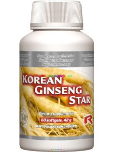   Korean Ginseng Star 60 db lágyzselatin kapszula, valódi Panax Ginseng kivonattal - StarLife