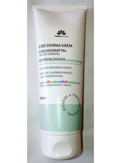 CBD DERMA krém 200 ml, bőrproblémák, sebek, ekcéma, akne, bőrpír, viszketés - HerbaDoctor