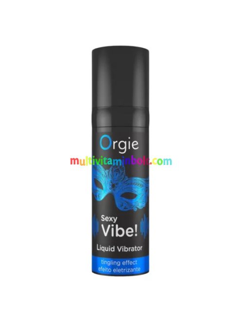 Orgie Sexy Vibe Liquid - folyékony vibrátor nőknek és férfiaknak (kék) 15 ml 