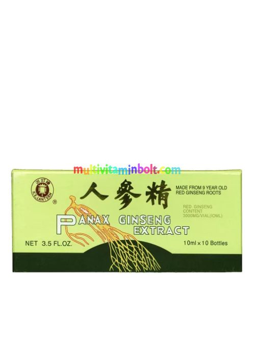 Panax Ginseng Extract ivóampulla 10 db 10 ml, méz, méhpempő, panax ginzeng gyökér - Dr. Chen