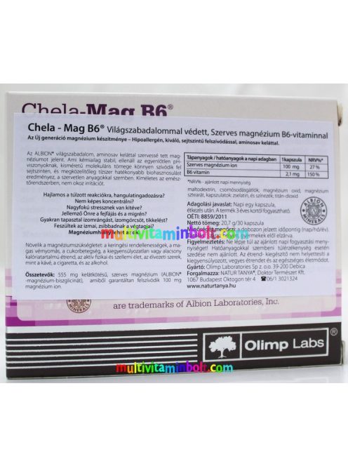 Chela-Mag-B6-30-db-kapszula-kelatkotesu-szerves-magnezium-olimp-labs