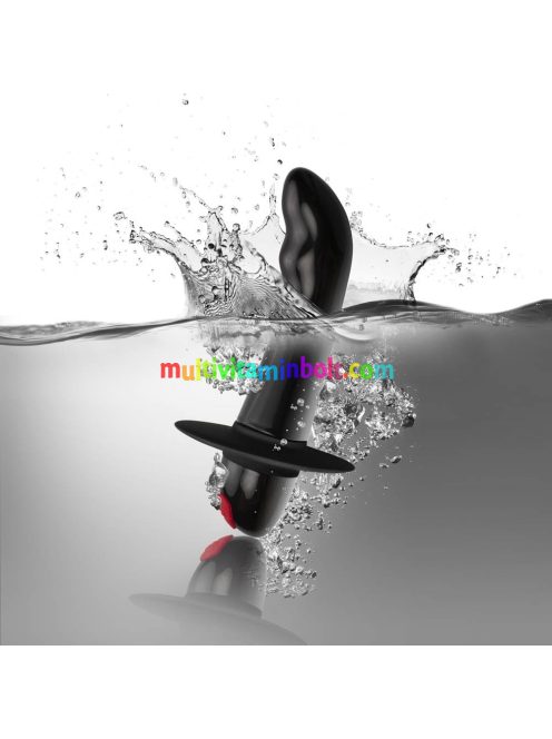 Quest Black, kis méretű, 2,5 cm átmérőjű vibrátoros szilikon és ABS prosztata masszírozó - Rocks-Off