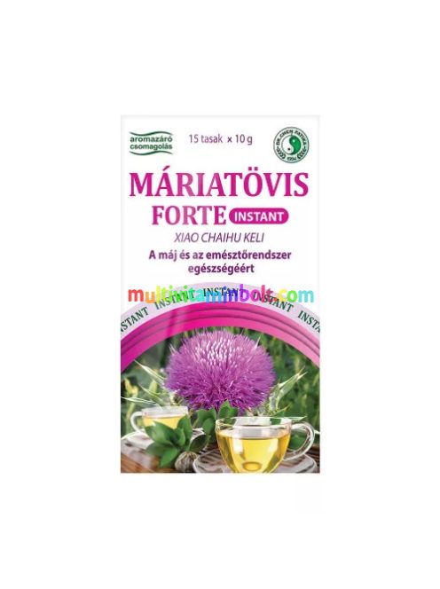 Instant Máriatövis Forte tea 15 db tasak, máriatövis, schizandra, gyömbér, édesgyökér, ginseng, jujuba - Dr. Chen