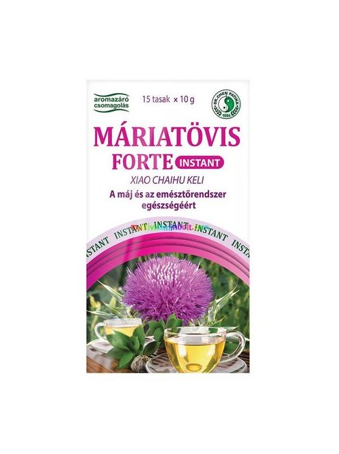 Instant Máriatövis Forte tea 15 db tasak, máriatövis, schizandra, gyömbér, édesgyökér, ginseng