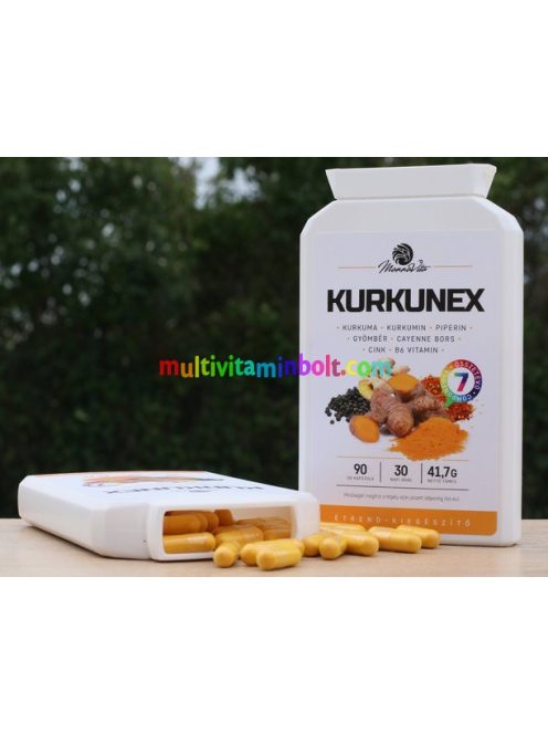 KURKUNEX 90 db kapszula, kurkuma és kurkumin - Mannavita
