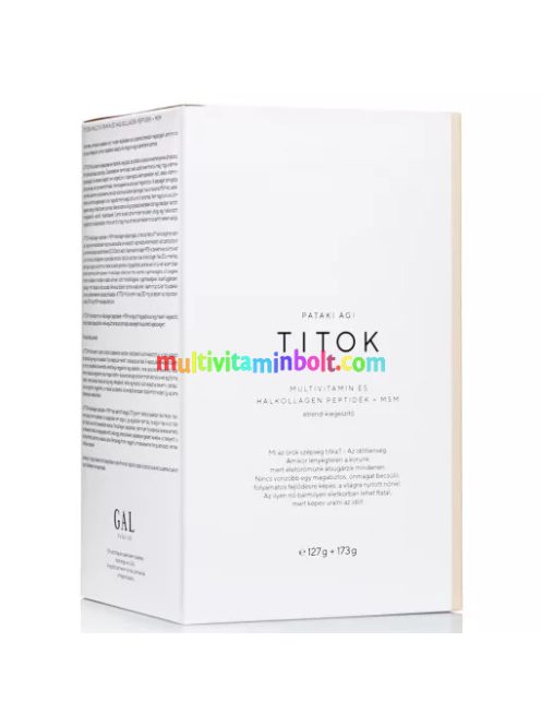 TITOK Multivitamin és Halkollagén peptidek + MSM 173g, Pataki Ági által - GAL