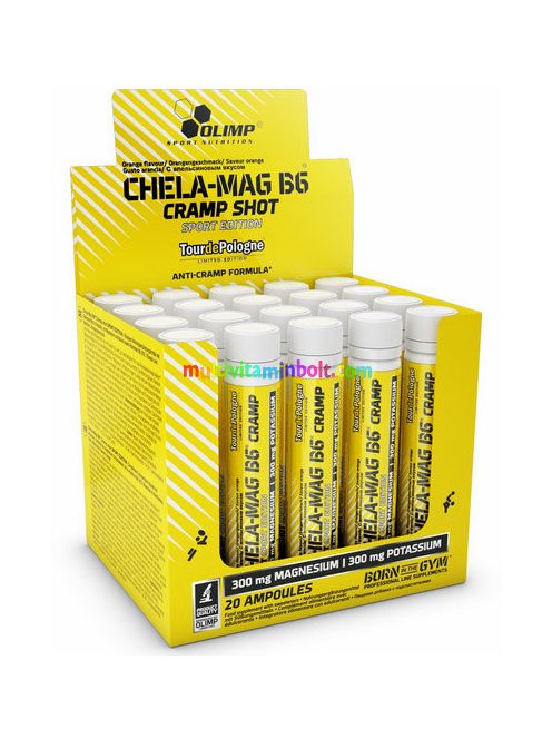 Chela-Mag B6® Cramp shot 20x 25 ml, folyékony, 20 adagos magnézium, B6-vitamin