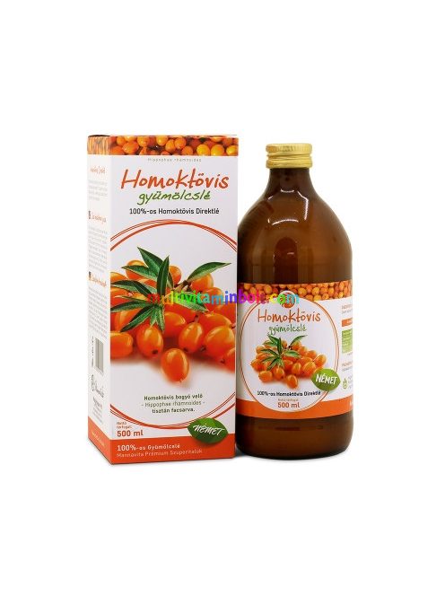 HOMOKTÖVIS gyümölcslé 100%-os, 500 ml - Mannavita