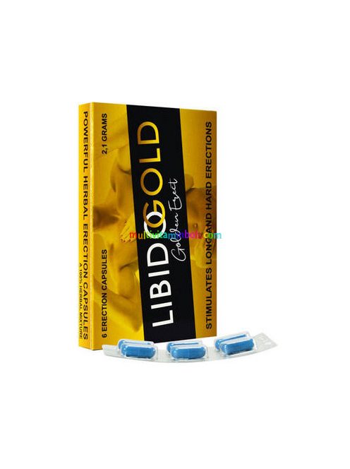 Libido Gold Golden Erect 6 db kapszula, alkalmi potencianövelő férfiaknak
