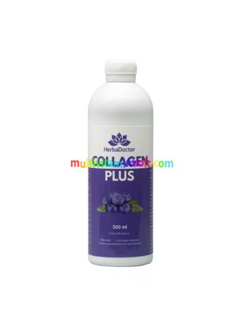 COLLAGEN PLUS, folyékony halkollagén készítmény 500 ml, 10000 mg kollagén, 50 mg hialuron, aminosavak, vitaminok - HerbaDoctor