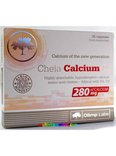 Chela-Calcium-D3-vitaminnal-szerves-kalcium-280mg-30db-kapszula-OlimpLabs