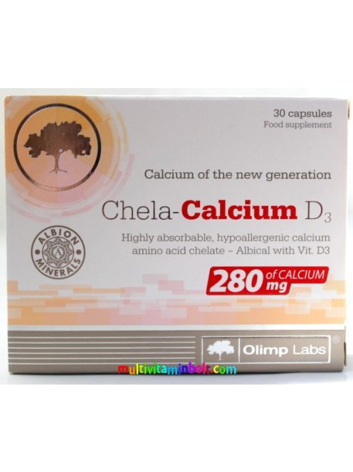 Chela-Calcium-D3-vitaminnal-szerves-kalcium-280mg-30db-kapszula-OlimpLabs