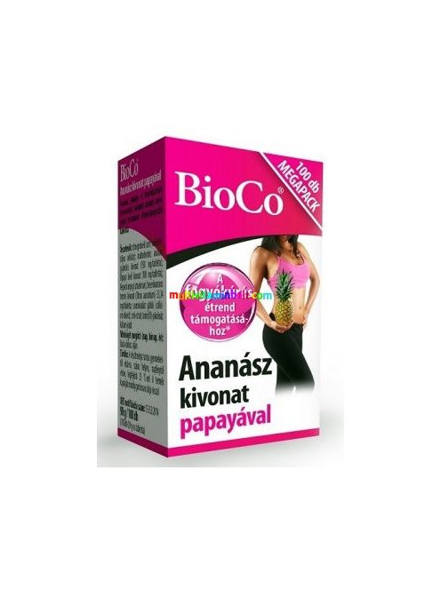 Ananasz-kivonat-papayaval-MEGAPACK-100-db-BioCo