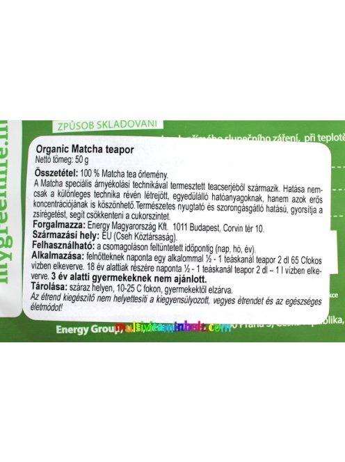 Organic-Matcha-powder-50g-uj-Zold-tea-orlemeny-por-Energy