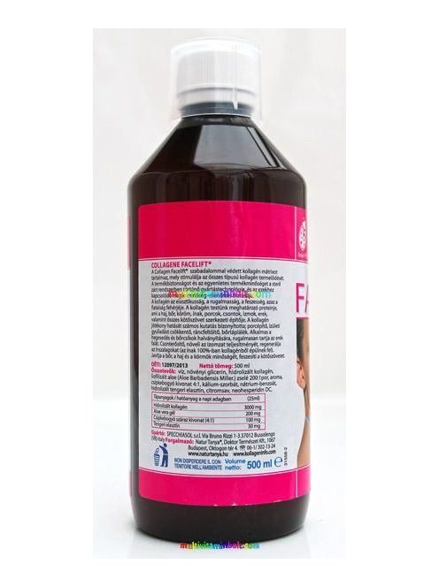 Facelift Kollagén Mátrix 500 ml főzet, collagene koncentrátum - Specchiasol