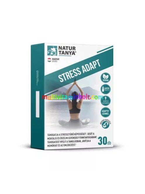 STRESS CONTROL-R 30 db kapszula - Rózsagyökér, Baktövis, Panax ginseng, Maca és Ashwagandha, B5-, B6 vitaminnal és duomagnézium mátrix - Natur Tanya