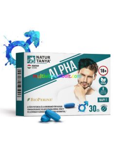   ALPHA - A férfi potencia és a kirobbanó férfiasság támogatásához! 8 komplex összetevővel, fermentált l-citrullinnal - Natur Tanya
