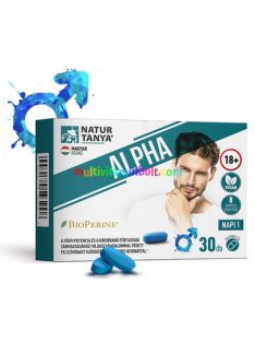 ALPHA - A férfi potencia és a kirobbanó férfiasság támogatásához! 8 komplex összetevővel, fermentált