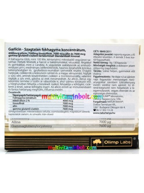 Garlicin-szagtalan-fokhagyma-kapszula-koncentratum-Standardizalt-allicin-olimp-labs