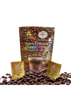   Ayura Herbal Kollagén Cappuchino, instant, 15 tasak, Stéviával édesített és növényi pálmatejjel készült