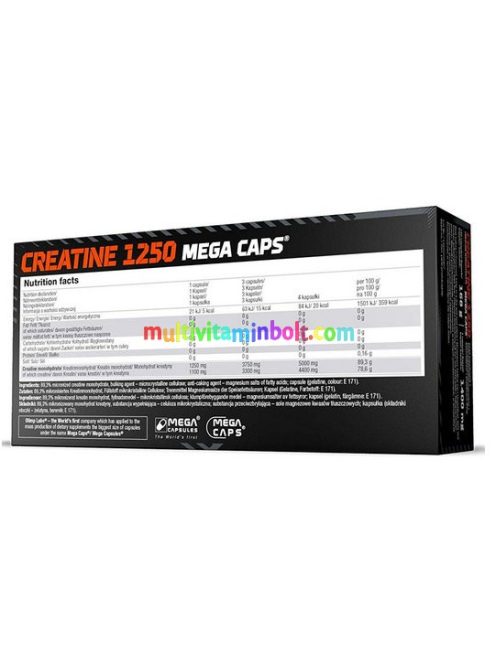Creatine 1250 Mega Caps 120 db kapszula - Olimp Sport